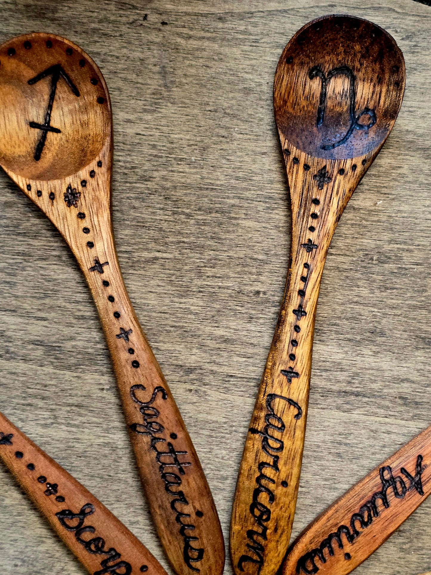Complete Zodiac Ritual Spoon Collection | Twelve Astrological Signs