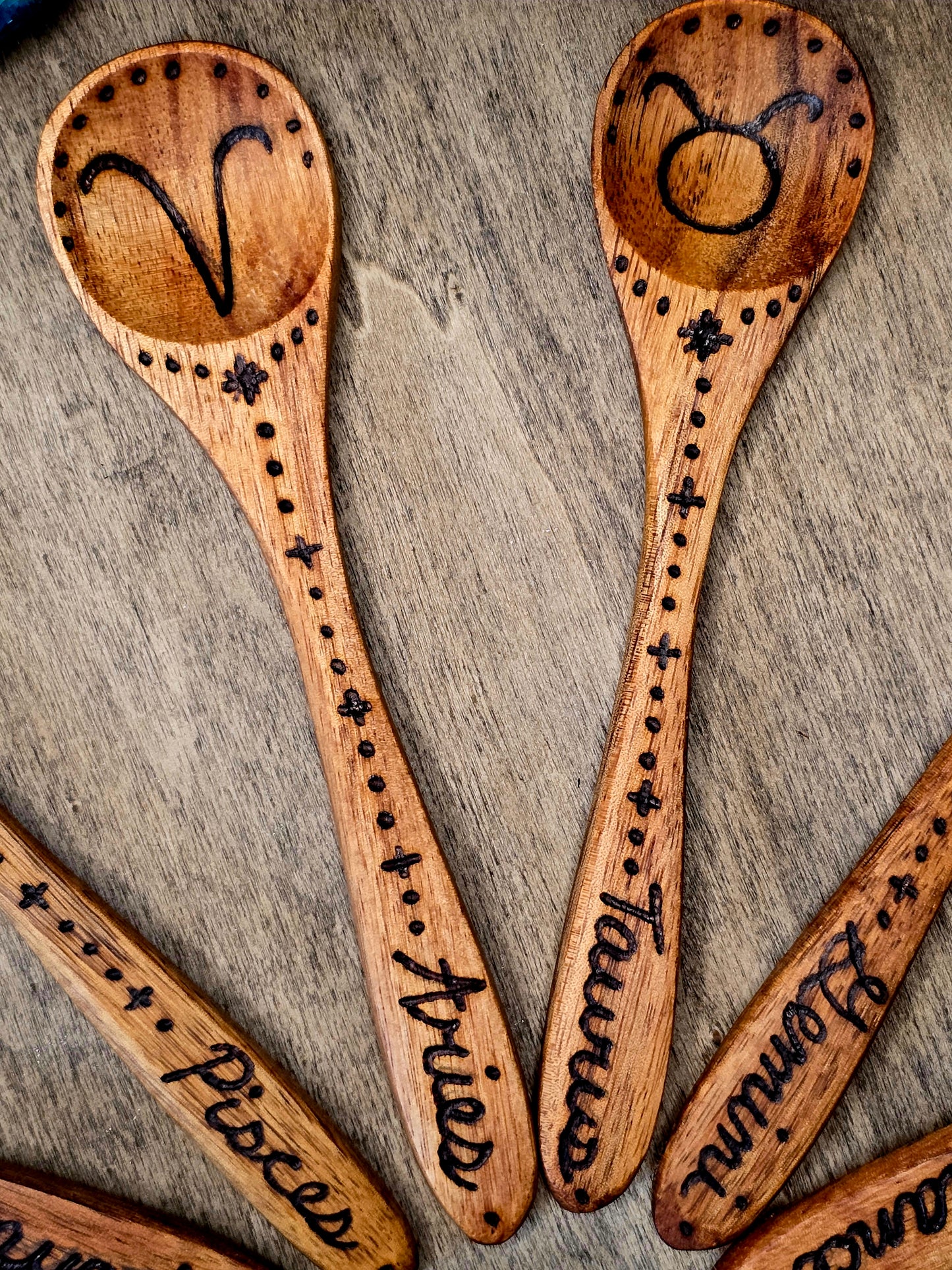 Complete Zodiac Ritual Spoon Collection | Twelve Astrological Signs
